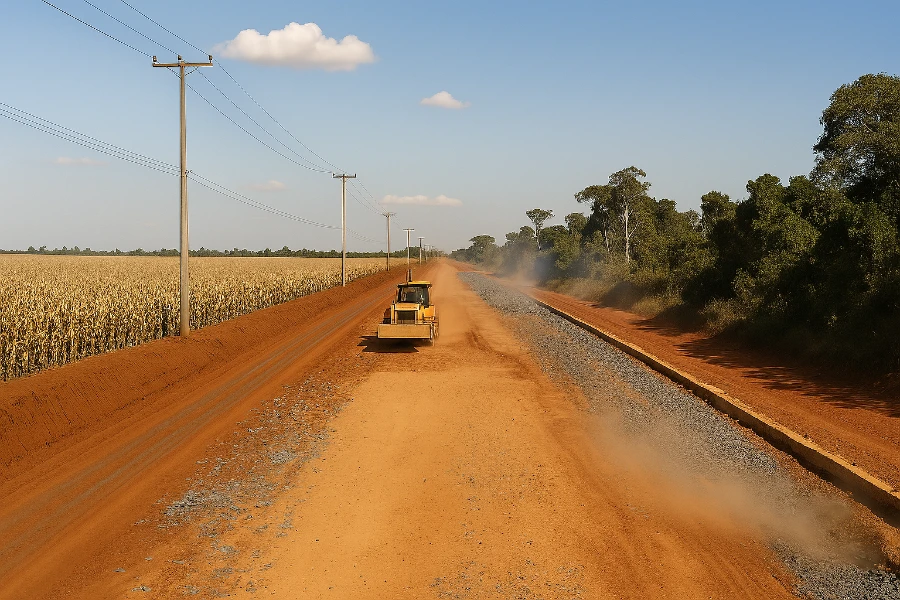 Contrato Nº 24/98 – Mejoramiento y rehabilitación de caminos rurales y vecinales, en asentamientos y en distintos tramos camineros en la región Oriental del país. Segunda Etapa.  Grupo 7. Tramo:  Pireka –  Fassardi.